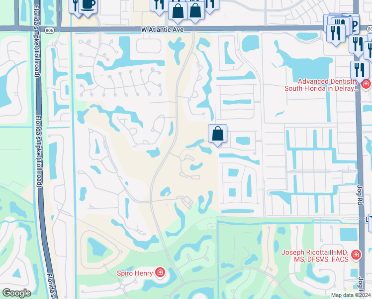 map of restaurants, bars, coffee shops, grocery stores, and more near 7368 Clunie Place in Delray Beach