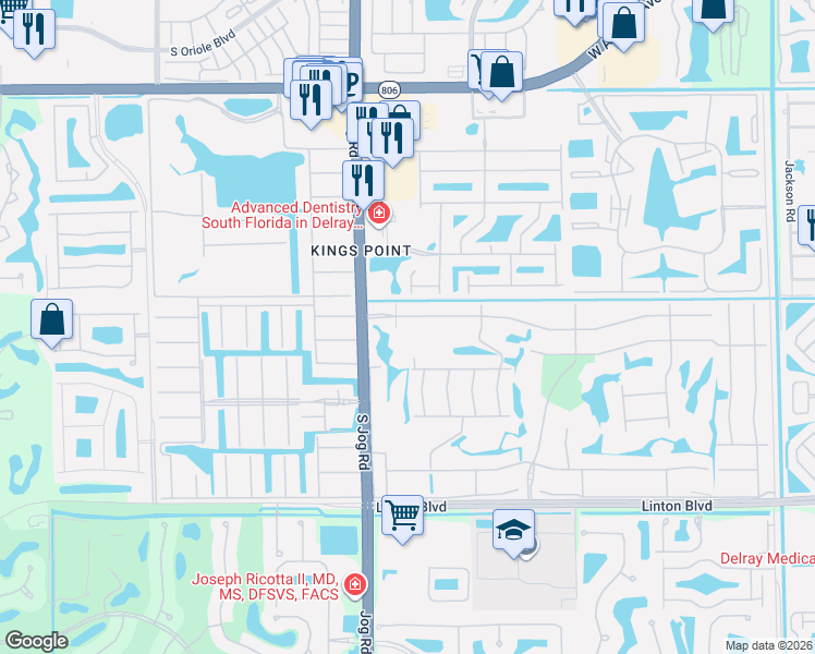 map of restaurants, bars, coffee shops, grocery stores, and more near 50 Normandy A in Delray Beach