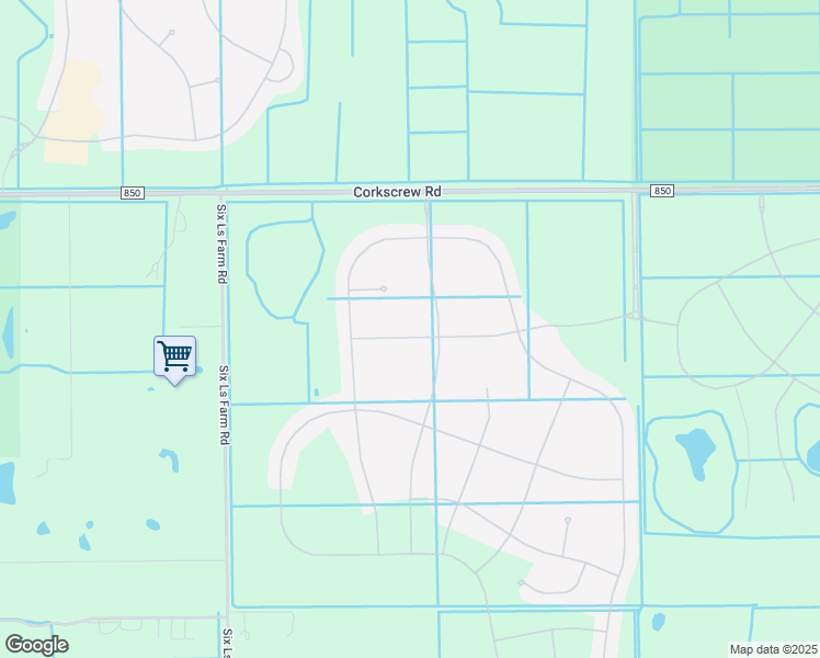 map of restaurants, bars, coffee shops, grocery stores, and more near 18500 Corkscrew Road in Estero