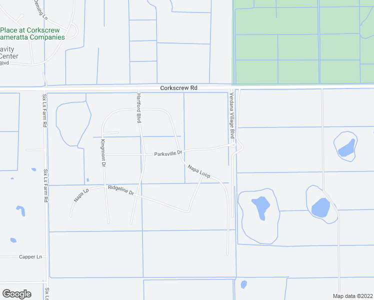 map of restaurants, bars, coffee shops, grocery stores, and more near 20036 County Road 850 in Estero
