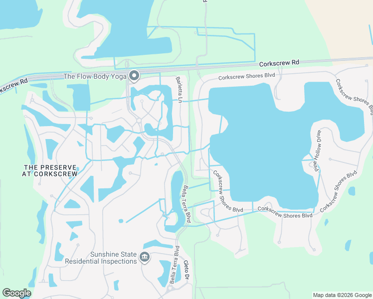 map of restaurants, bars, coffee shops, grocery stores, and more near 20071 Barletta Lane in Estero