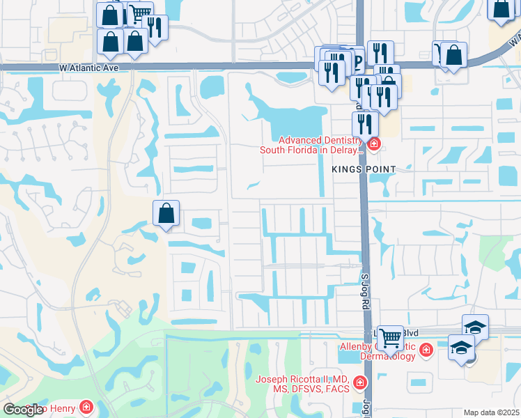 map of restaurants, bars, coffee shops, grocery stores, and more near 300 Tuscany Lane in Delray Beach