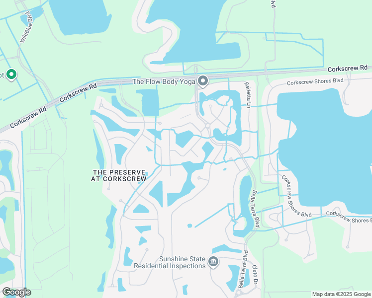 map of restaurants, bars, coffee shops, grocery stores, and more near 20089 Larino Loop in Estero