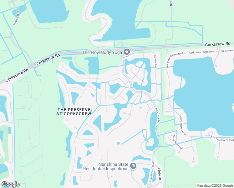 map of restaurants, bars, coffee shops, grocery stores, and more near 20101 Larino Loop in Estero