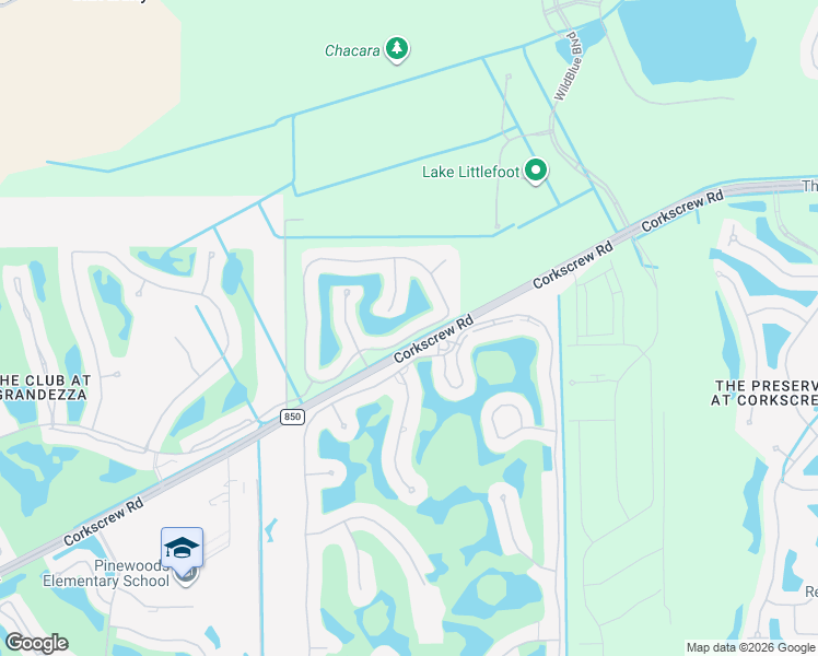 map of restaurants, bars, coffee shops, grocery stores, and more near 12522 Grandezza Circle in Estero
