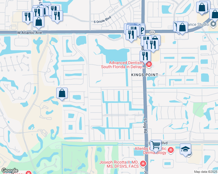 map of restaurants, bars, coffee shops, grocery stores, and more near 300 Tuscany Lane in Delray Beach
