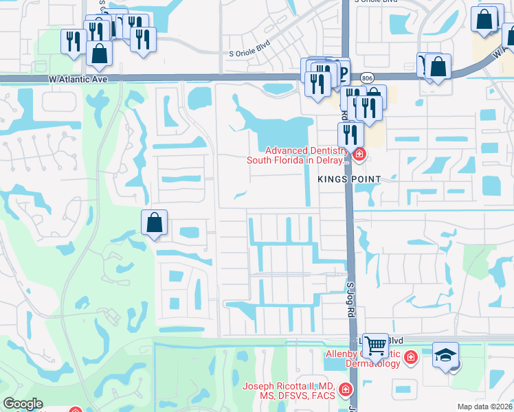 map of restaurants, bars, coffee shops, grocery stores, and more near 300 Tuscany Lane in Delray Beach