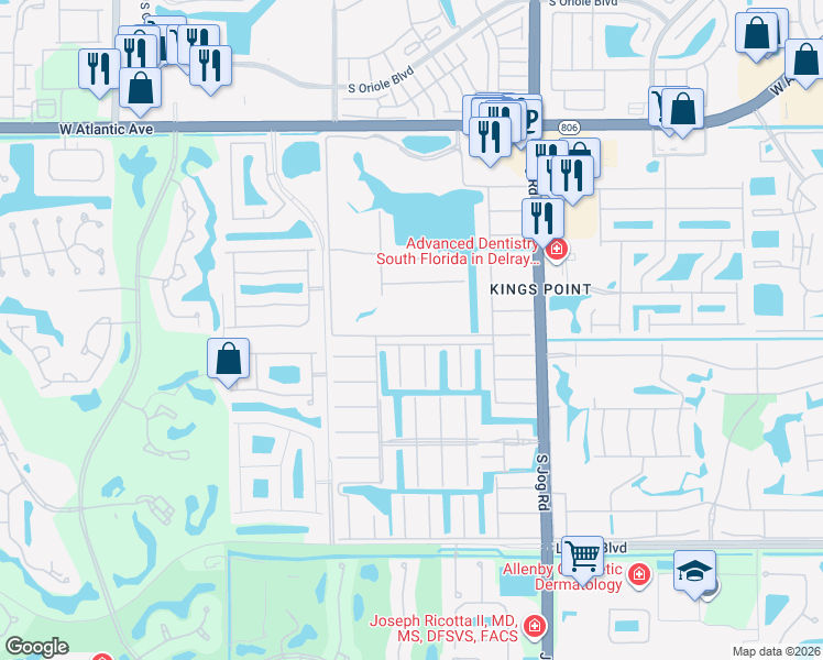 map of restaurants, bars, coffee shops, grocery stores, and more near 300 Tuscany Lane in Delray Beach