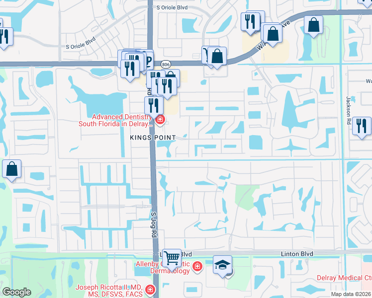 map of restaurants, bars, coffee shops, grocery stores, and more near 15470 Floral Club Road in Delray Beach