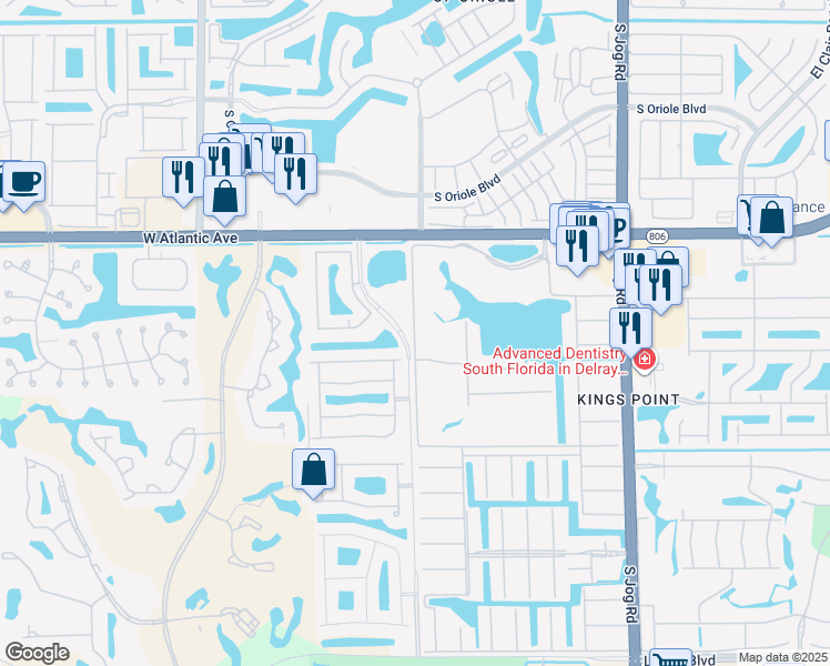 map of restaurants, bars, coffee shops, grocery stores, and more near 32 Tuscany Lane in Delray Beach