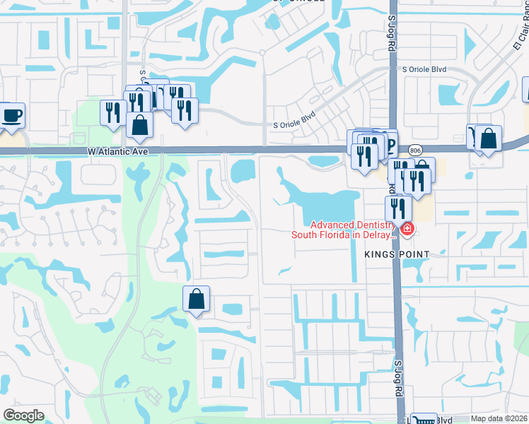 map of restaurants, bars, coffee shops, grocery stores, and more near 32 Tuscany Lane in Delray Beach