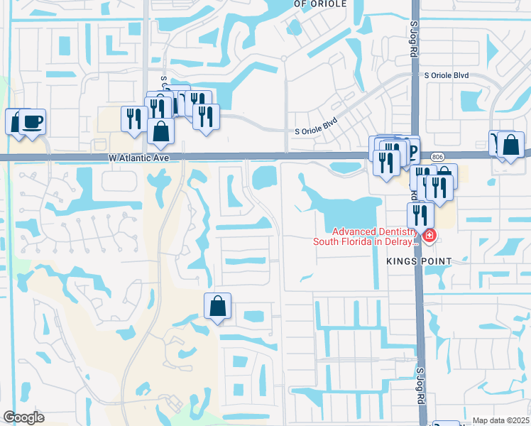 map of restaurants, bars, coffee shops, grocery stores, and more near 32 Tuscany Lane in Delray Beach