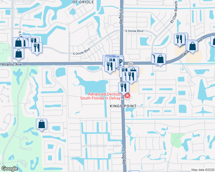 map of restaurants, bars, coffee shops, grocery stores, and more near 78 Seville Boulevard in Delray Beach