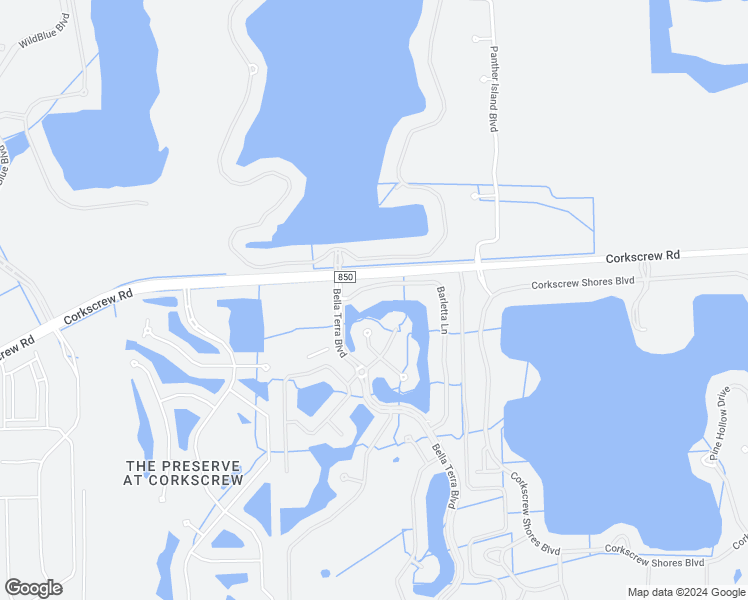 map of restaurants, bars, coffee shops, grocery stores, and more near 19930 Barletta Lane in Estero