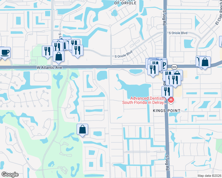 map of restaurants, bars, coffee shops, grocery stores, and more near 32 Tuscany Lane in Delray Beach