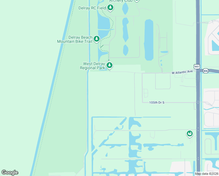 map of restaurants, bars, coffee shops, grocery stores, and more near 10619 West Atlantic Avenue in Delray Beach