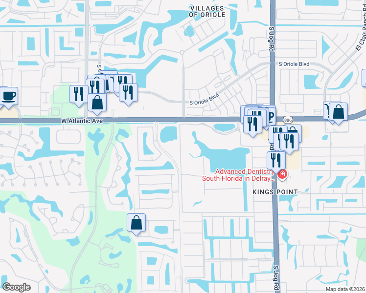 map of restaurants, bars, coffee shops, grocery stores, and more near 32 Tuscany Lane in Delray Beach
