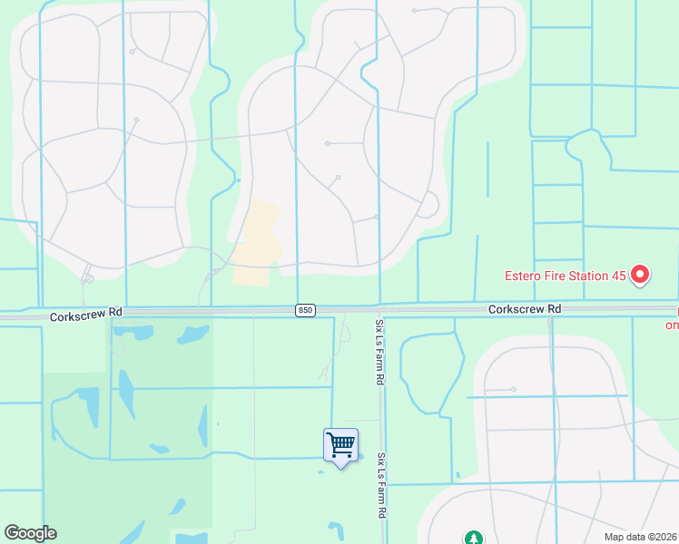 map of restaurants, bars, coffee shops, grocery stores, and more near 19644 Utopia Lane in Estero