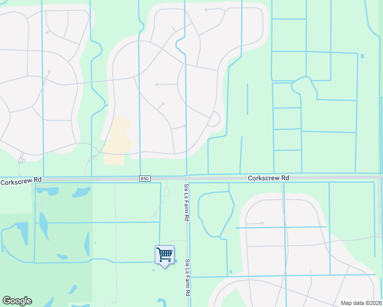 map of restaurants, bars, coffee shops, grocery stores, and more near 19741 The Place Boulevard in Estero