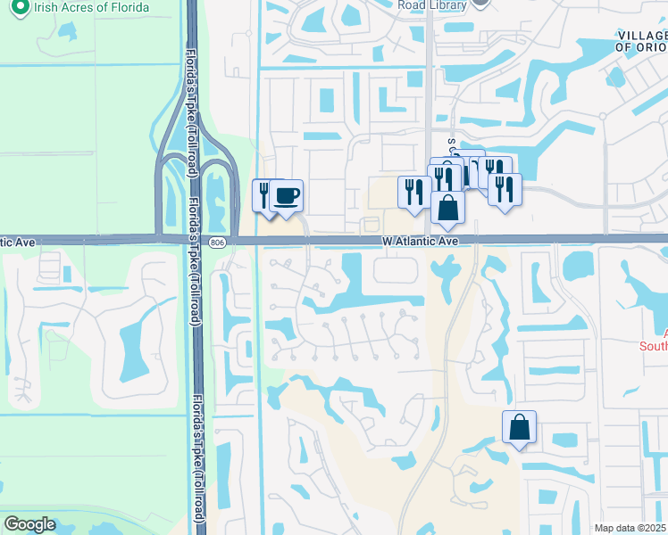 map of restaurants, bars, coffee shops, grocery stores, and more near 7828 Lexington Club Boulevard in Delray Beach