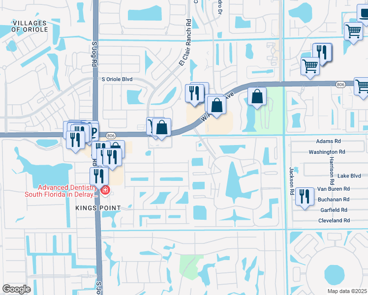 map of restaurants, bars, coffee shops, grocery stores, and more near 6000 West Atlantic Avenue in Delray Beach