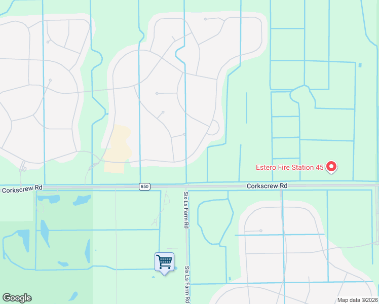 map of restaurants, bars, coffee shops, grocery stores, and more near 19741 The Place Boulevard in Estero