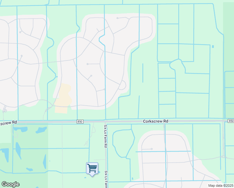 map of restaurants, bars, coffee shops, grocery stores, and more near 19721 The Place Boulevard in Miromar Lakes