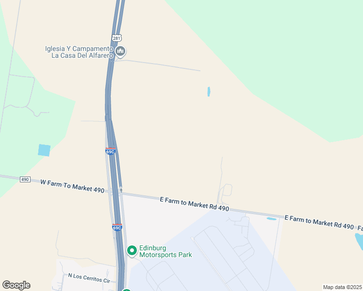 map of restaurants, bars, coffee shops, grocery stores, and more near Unnamed Road in Edinburg