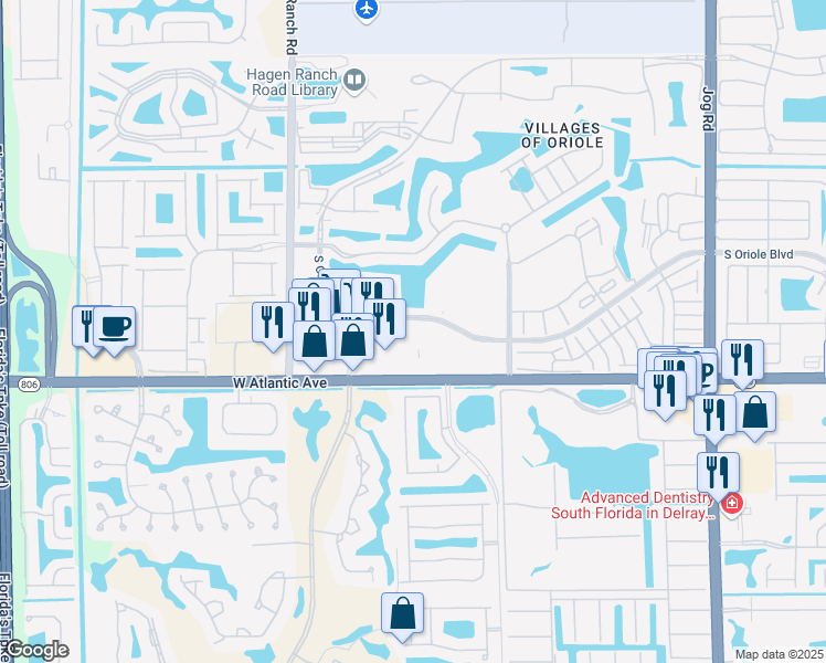 map of restaurants, bars, coffee shops, grocery stores, and more near 37 Wedgefield Drive in Delray Beach