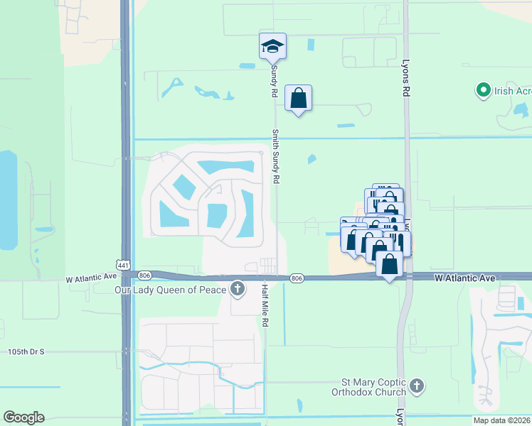 map of restaurants, bars, coffee shops, grocery stores, and more near 9362 Isles Cay Drive in Delray Beach