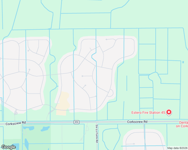 map of restaurants, bars, coffee shops, grocery stores, and more near 19559 Deming Lane in Estero