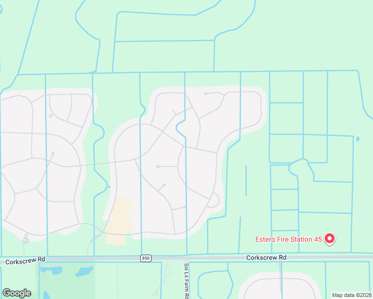 map of restaurants, bars, coffee shops, grocery stores, and more near 19559 Deming Lane in Estero