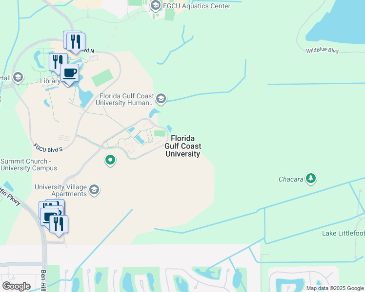 map of restaurants, bars, coffee shops, grocery stores, and more near in Fort Myers