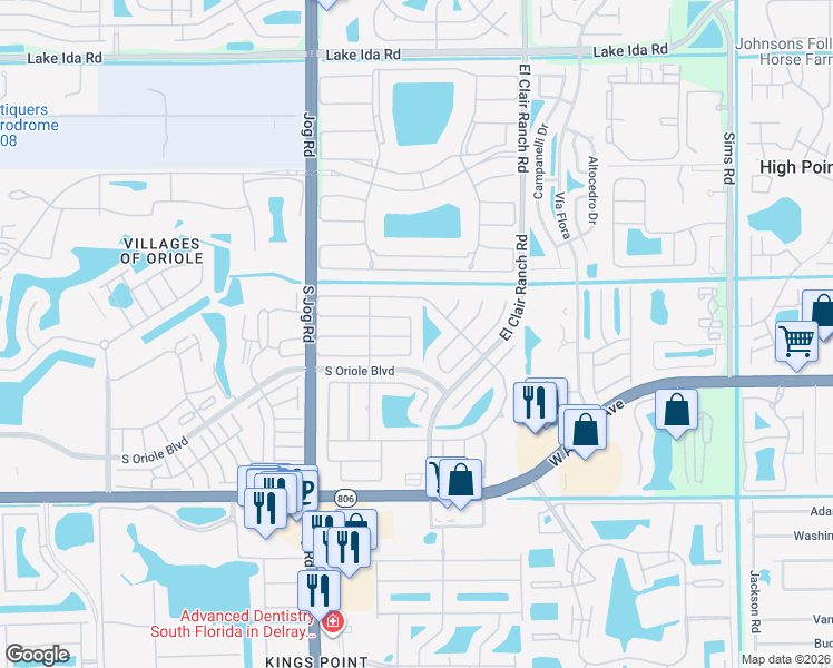 map of restaurants, bars, coffee shops, grocery stores, and more near 14624 Country Side Lane in Delray Beach