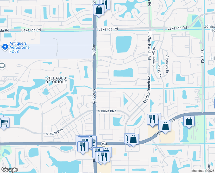 map of restaurants, bars, coffee shops, grocery stores, and more near 6292 Kings Gate Circle in Delray Beach