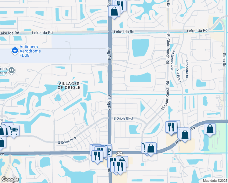 map of restaurants, bars, coffee shops, grocery stores, and more near 6344 Kings Gate Circle in Delray Beach