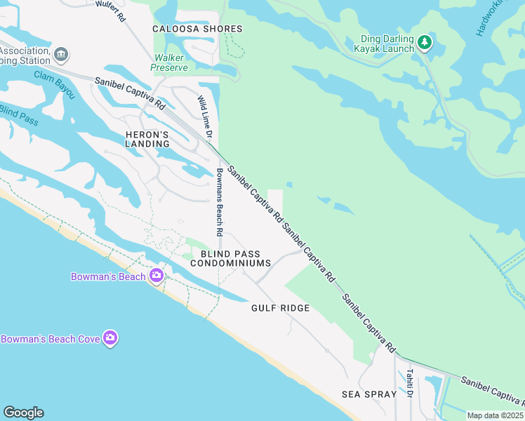 map of restaurants, bars, coffee shops, grocery stores, and more near 5105 Sanibel Captiva Road in Sanibel
