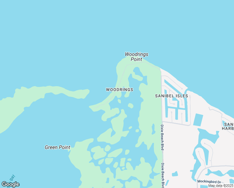 map of restaurants, bars, coffee shops, grocery stores, and more near 1858 Woodring Road in Sanibel