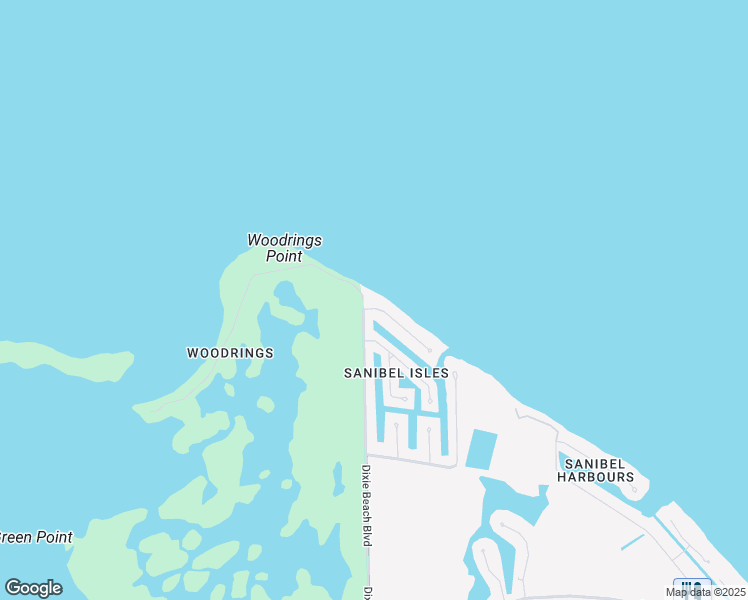 map of restaurants, bars, coffee shops, grocery stores, and more near 1600 San Carlos Bay Drive in Sanibel