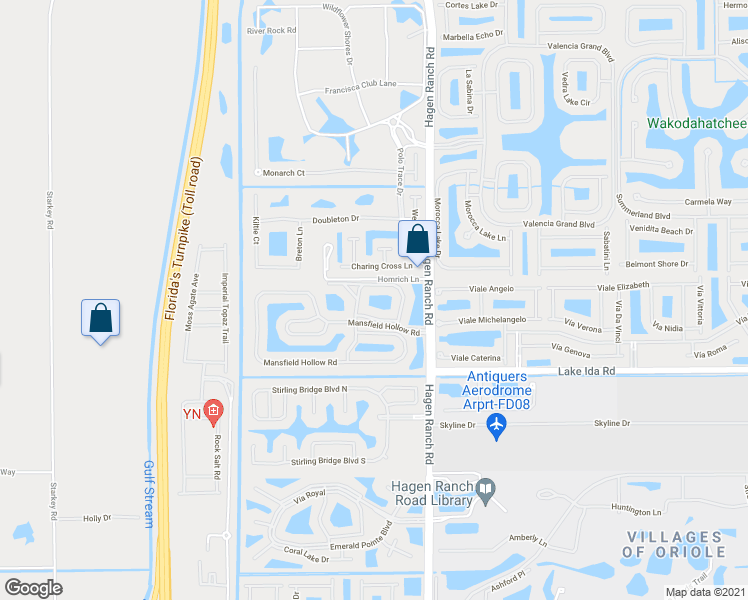 map of restaurants, bars, coffee shops, grocery stores, and more near 162 Oneida Drive in Delray Beach