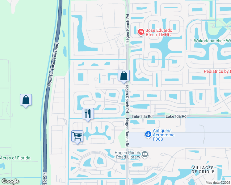 map of restaurants, bars, coffee shops, grocery stores, and more near 273 Oneida Drive in Delray Beach