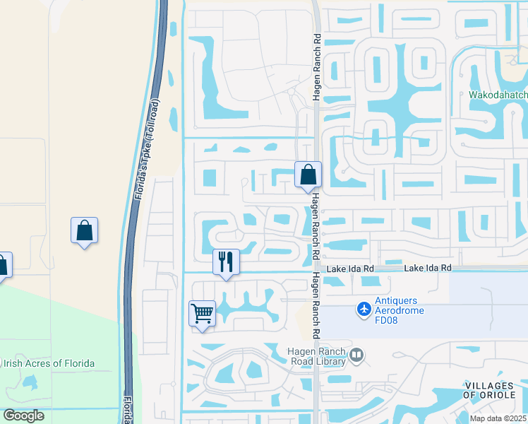 map of restaurants, bars, coffee shops, grocery stores, and more near 162 Oneida Drive in Delray Beach