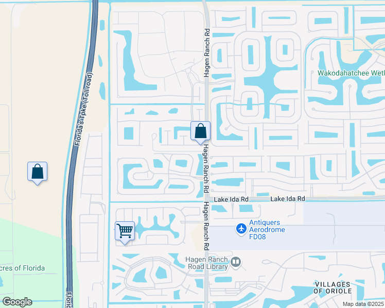 map of restaurants, bars, coffee shops, grocery stores, and more near 13771 Oneida Drive in Delray Beach