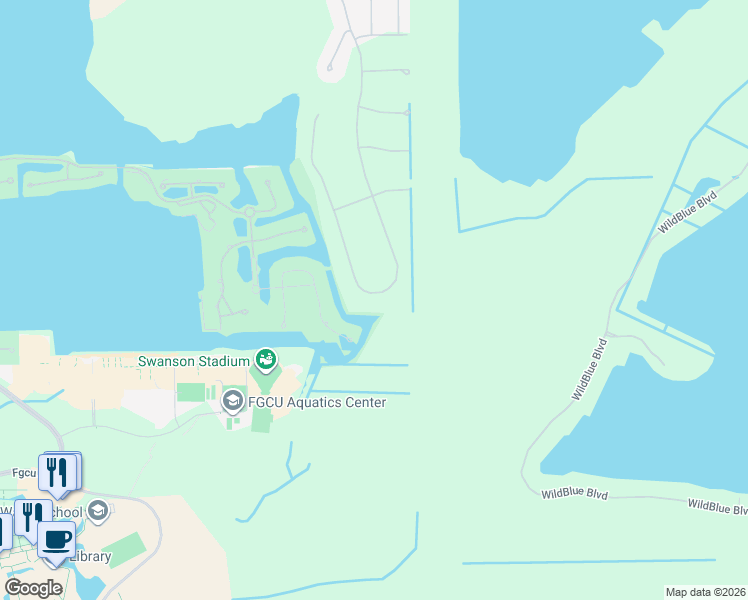 map of restaurants, bars, coffee shops, grocery stores, and more near 11910 Via Salerno Way in Miromar Lakes