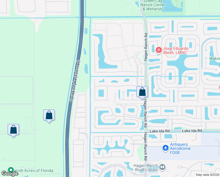 map of restaurants, bars, coffee shops, grocery stores, and more near 7708 Doubleton Drive in Delray Beach