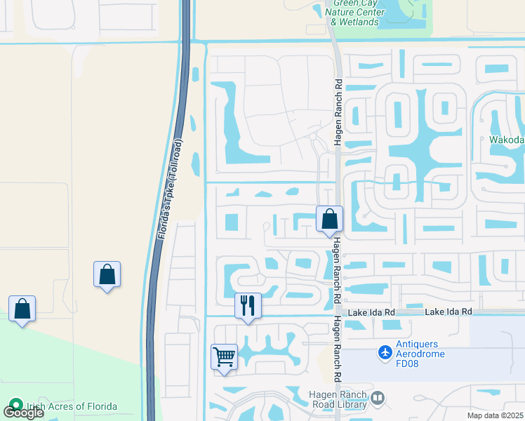 map of restaurants, bars, coffee shops, grocery stores, and more near 7684 Doubleton Drive in Delray Beach