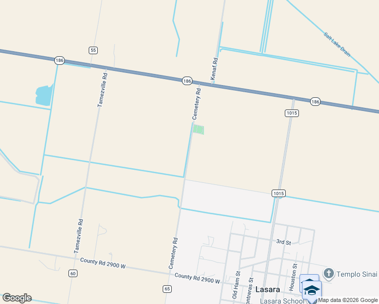 map of restaurants, bars, coffee shops, grocery stores, and more near 12677 Cemetery Road in Raymondville