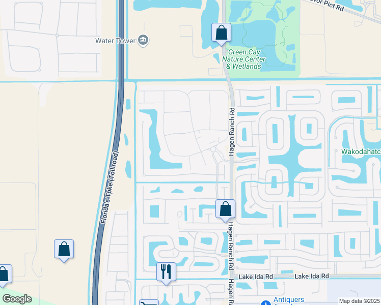 map of restaurants, bars, coffee shops, grocery stores, and more near 7669 Monarch Court in Delray Beach