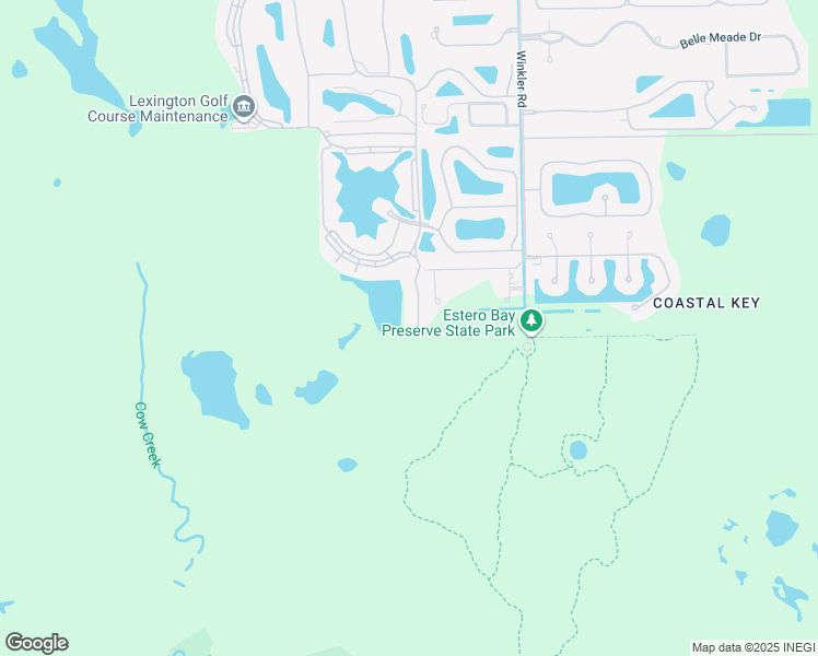 map of restaurants, bars, coffee shops, grocery stores, and more near 17120 Bridgestone Court in Fort Myers