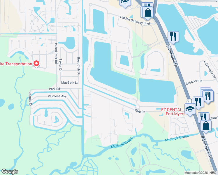 map of restaurants, bars, coffee shops, grocery stores, and more near 5470 Harborage Drive in Fort Myers